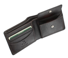 Коричневый мужской кошелек с монетницей Visconti HT7 Stamford (Brown) -  Visconti