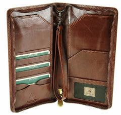 Мужской клатч (тревелер) Visconti MZ101 Wing (brown) -  Visconti