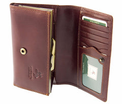 Классический коричневый женский кошелек Visconti MZ12 Maria (Brown) - Visconti