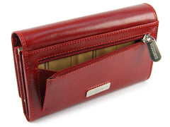 Классический красный женский кошелек Visconti MZ12 Maria (Red) - Visconti