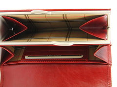 Классический красный женский кошелек Visconti MZ12 Maria (Red) - Visconti