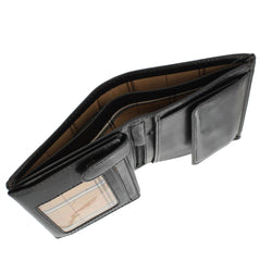 Черный мужской кошелек без застежки Visconti MZ3 Milan (Black) - Visconti