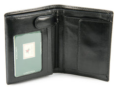Черный мужской кошелек без застежки Visconti MZ3 Milan (Black) - Visconti