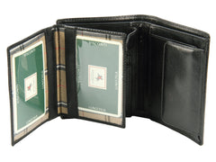 Черный мужской кошелек без застежки Visconti MZ3 Milan (Black) - Visconti