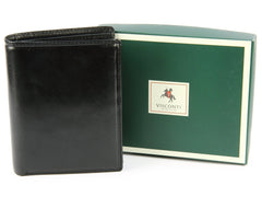 Черный мужской кошелек без застежки Visconti MZ3 Milan (Black) - Visconti
