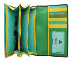 Женский кошелек в лаймовый горошек Р2 Neptune (lily pad) - Visconti