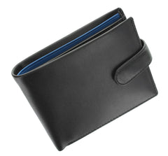 Мужской кошелек Visconti PM100 Vincent (black/cobalt) - Visconti
