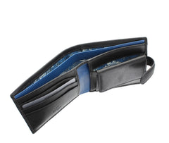 Мужской кошелек Visconti PM100 Vincent (black/cobalt) - Visconti
