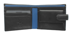 Мужской кошелек Visconti PM100 Vincent (black/cobalt) - Visconti