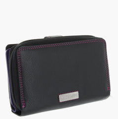 Женский черный кошелек Visconti R13 Carmelo (Black) -  Visconti