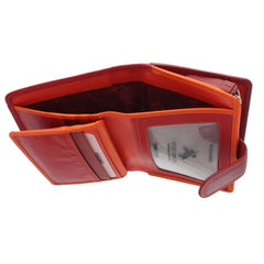 Красный компактный женский кошелек Visconti RB40 Bali (Red/Multi) -  Visconti