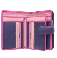 Розовый женский кошелек Visconti RB51 Fiji (Berry/Multi) -  Visconti