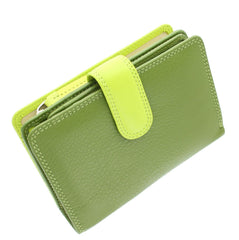 Лаймовый женский кошелек Visconti RB51 Fiji (Lime/Multi) -  Visconti