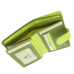Лаймовый женский кошелек Visconti RB51 Fiji (Lime/Multi) -  Visconti