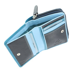 Синий маленький женский кошелек RB53 Hawaii (Blue/Multi) -  Visconti