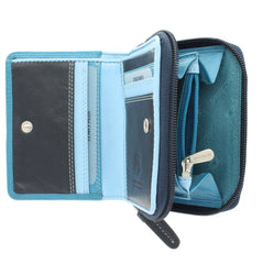 Синий маленький женский кошелек RB53 Hawaii (Blue/Multi) -  Visconti