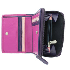 Розовый маленький женский кошелек RB53 Hawaii (Berry/Multi) -  Visconti