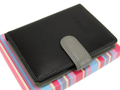 Обложка на паспорт Visconti RB75 - Sumba (black multi) - Visconti