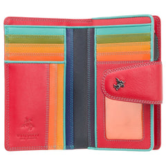 Красный женский кошелек на кнопке Visconti SP30 RED M - Ylang - Visconti