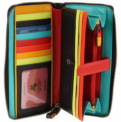 Женский разноцветный кошелек-клатч на молнии Visconti STR5 Corfu - Visconti