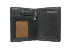 Черный мужской кошелек без застежки Visconti TSC44 Lucca (Black) -  Visconti