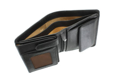 Черный мужской кошелек без застежки Visconti TSC44 Lucca (Black) -  Visconti