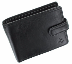 Черный мужской кошелек на застежке Visconti TSC48 Filipo (Black) - Visconti