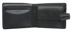 Черный мужской кошелек на застежке Visconti TSC48 Filipo (Black) - Visconti