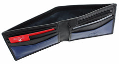 Маленький черно-синий мужской кошелек Visconti VSL20 Sword (Black/Cobalt) - Visconti