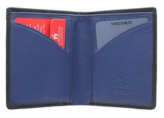 Маленький кошелек Visconti VSL21 Saber с защитой RFID (black-cobalt) - Visconti