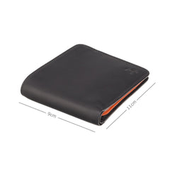 Компактный черно-оранжевый мужской кошелек Visconti VSL35 Trim Black/Orange -  Visconti
