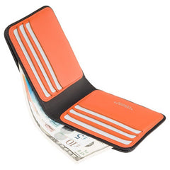 Компактный черно-оранжевый мужской кошелек Visconti VSL35 Trim Black/Orange - Visconti