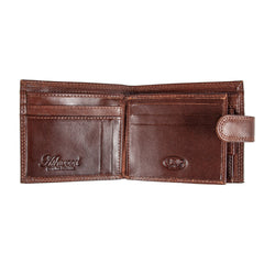 Темно-коричневый мужской кошелек из гладкой кожи  ASHWOOD 1258 VT TAN - Viscontibags