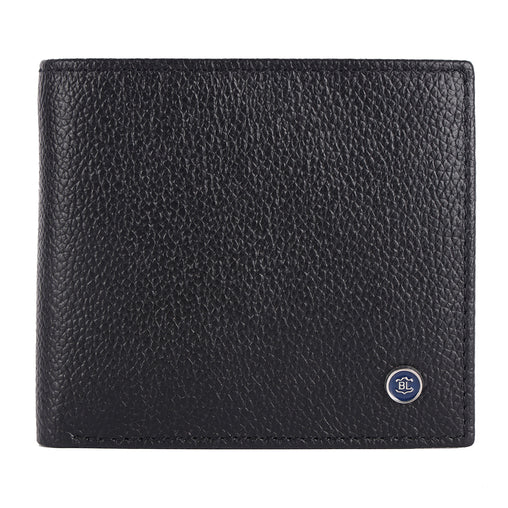 Черный мужской кошелек из гладкой кожи Brampton London Plutus 31975 Black