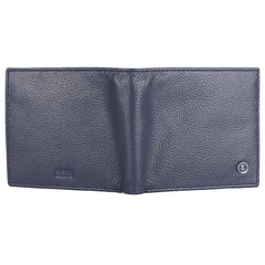 Синій чоловічий гаманець із гладкої шкіри Brampton London Plutus 31975 NAVY