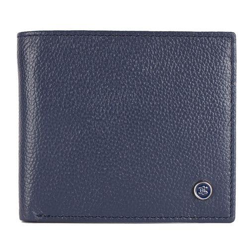 Синій чоловічий гаманець із гладкої шкіри Brampton London Plutus 31975 NAVY