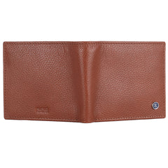 Коричневий чоловічий гаманець із гладкої шкіри Brampton London Plutus 31975 Tan (Рудий)