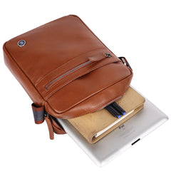 Мужская сумка на плечо Brampton London Crossflow  64405 TAN (рыжий)