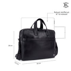 Сумка для  ноутбука 15,6 Brampton London Commandeer 64547 BLK (черный)