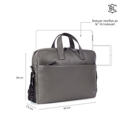 Сумка для  ноутбука 15,6 Brampton London Commandeer 64547 GREY (серый)