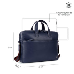 Сумка для  ноутбука 15,6 Brampton London Commandeer 64547 NAVY (синий)