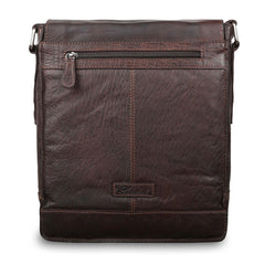 Чоловіча сумка на плече Ashwood 8342 BRN (коричнева)