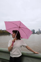 Мини зонт Fulton L501 Tiny-2 Red Gingham (Красная клетка)