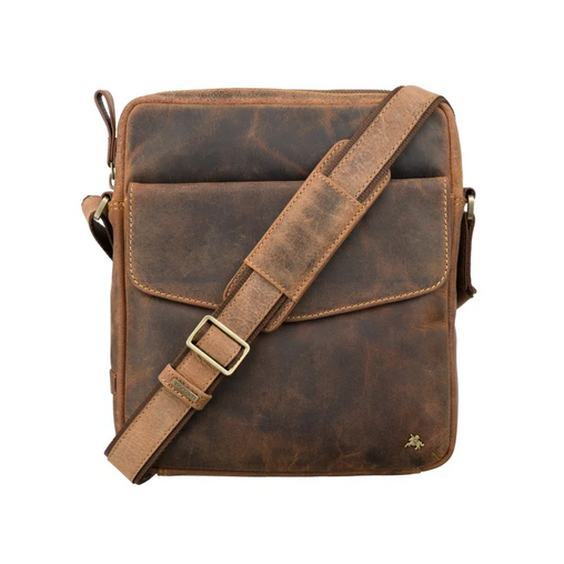 Мужская сумка на плечо Visconti TC70 - Vesper A5 (Oil Tan)