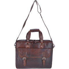 Мужская сумка для ноутбука 15,6 Ashwood F83 Brandy (коричневая)