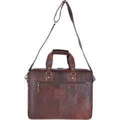 Мужская сумка для ноутбука 15,6 Ashwood F83 Brandy (коричневая)
