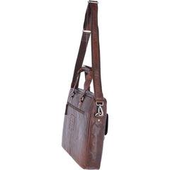 Мужская сумка для ноутбука 15,6 Ashwood F83 Brandy (коричневая)