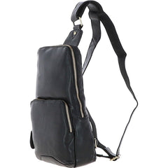 Мужская сумка-слинг Ashwood G39 BLACK (черная)
