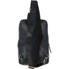 Чоловіча сумка-слінг Ashwood G39 BLACK (чорна)