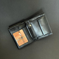 Чорний чоловічий гаманець без застібки Visconti MZ3 Milan (Black)